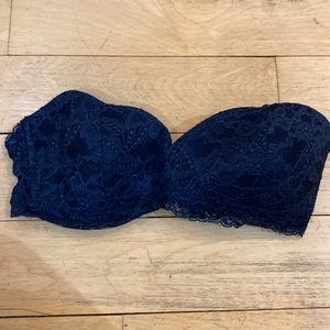 Cotton Club Lace Strapless Bra Sz 1